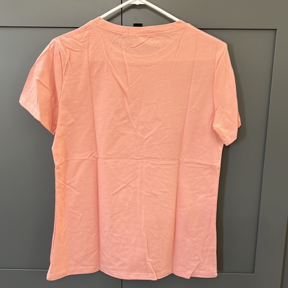 NWOT-Women’s Sz S Peachy Pink Dandelion Short Sleeve T-shirt - Picture 3 of 7